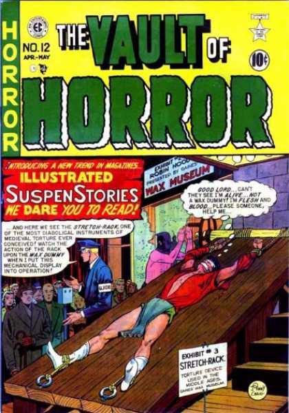 Vault of Horror 12 - Illustrated Suspense Stories - Wax Museum - Robin - Exhibi - Stretch-rack