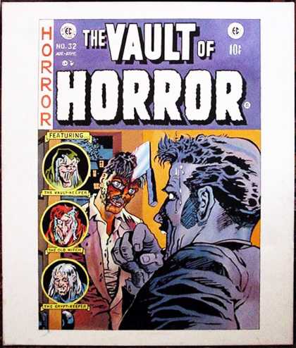 Vault of Horror 32 - Cleaver - Frightened Man - Vaultkeeper - Undead Man - Old Witch