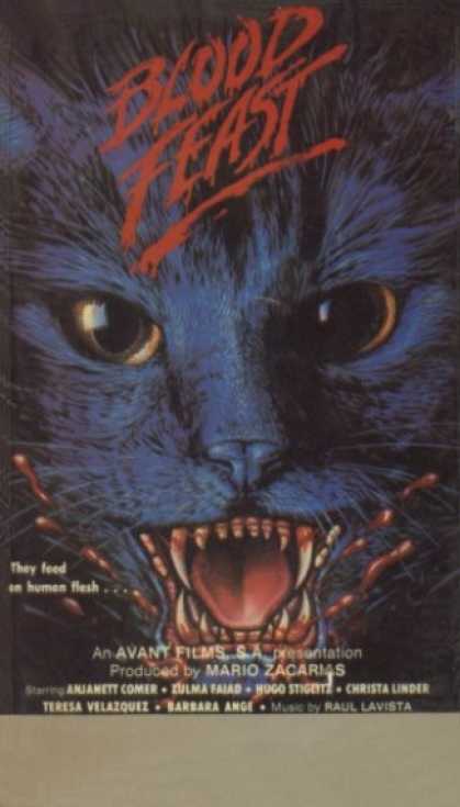 VHS Videos - Blood Feast Aka Night Of A Thousand Cats