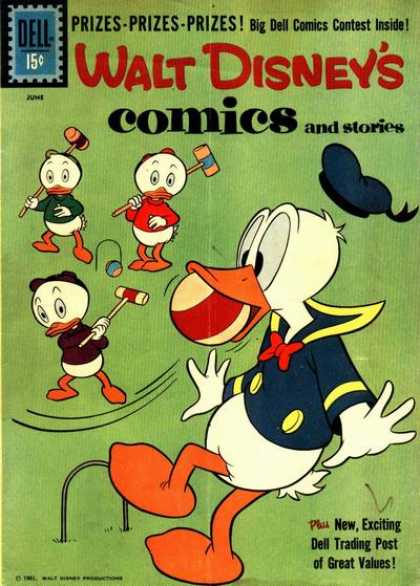 Walt Disney's Comics and Stories 249 - Donald Duck - Sailor Suit - Huey Louie U0026 Dewey - Croquet Mallets - Croquet Balls