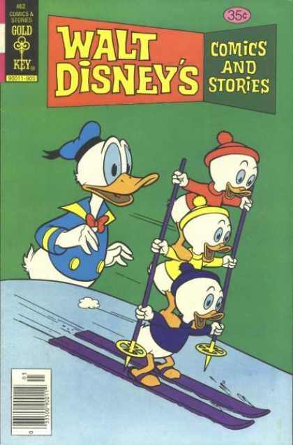 Walt Disney's Comics and Stories 462 - Gold Key - Donald Duck - Ski - Snow - Beanie