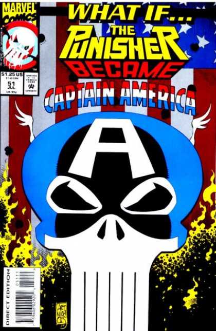 What If? 51 - Marvel - Punisher - Captain America - July - Skull