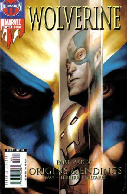 Wolverine (2003) 40 - Origins U0026 Endings - Captain America - Iron Man - Spider-man - Reflections