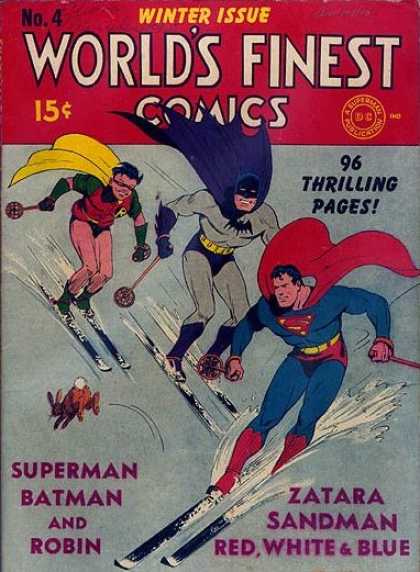 World's Finest 4 - Superman - Batman - Wearing Mask - Scatting - Snowfall