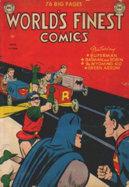 World's Finest 44 - Superman - Batman - Robin - Kids - Race