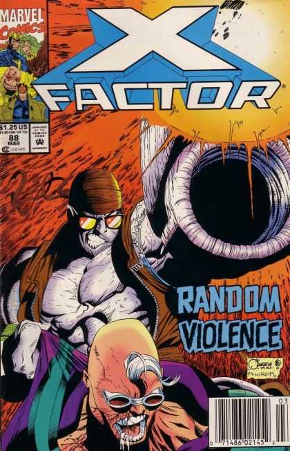 X-Factor 88 - Random Violence - Glasses - Evil Face - Men - Drool - Joe Quesada