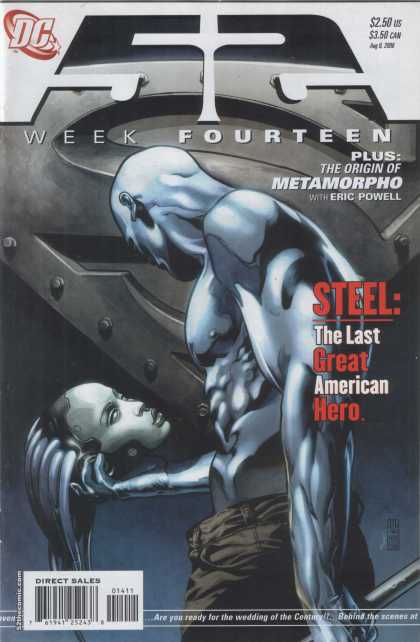 52 13 - The Origin Of Metamorpho - Steel The Last Great American Hero - The Wedding Of The Century - Beheaded Woman - Metallic People - Alex Sinclair, J Jones