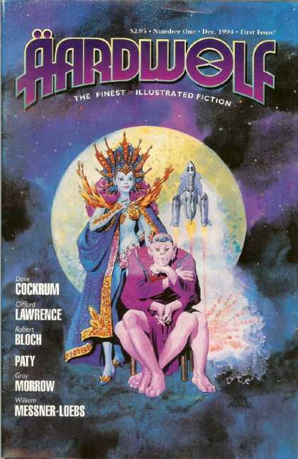 Aardwolf 1 - Moon - Spaceship - First Issue - Dec 1994 - Alien