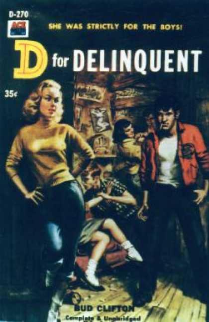 Ace Books - D for Delinquent - Bud Clifton