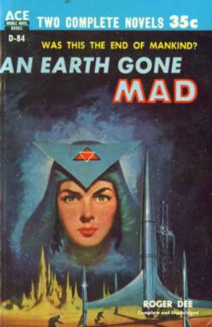 Ace Books - The Rebellious Stars / an Earth Gone Mad (ace Double D-84) - Isaac Asimov