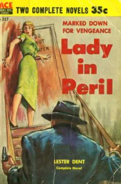 Ace Books - Lady In Peril / Wired for Scandal - Lester / Floyd Wallace Dent