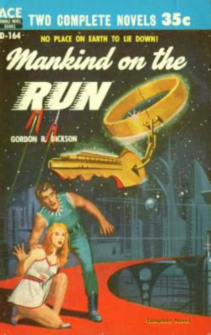 Ace Books - The Crossroads of Time / Mankind On the Run - Andre & Dickson, Gordon Norton