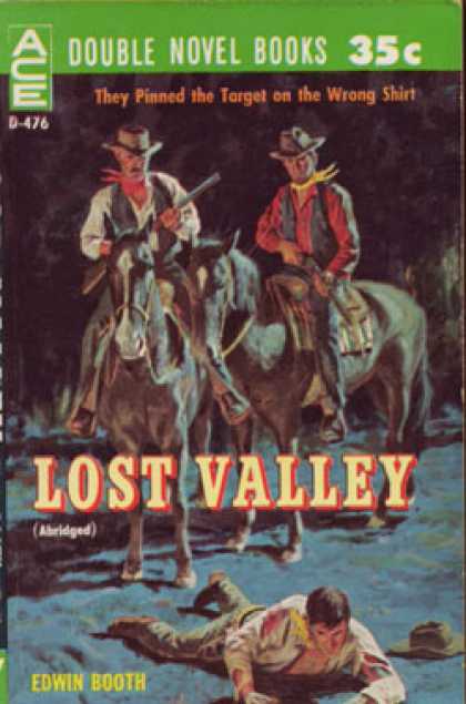 Ace Books - Lost Valley / Double-cross Dinero - Edwin Booth