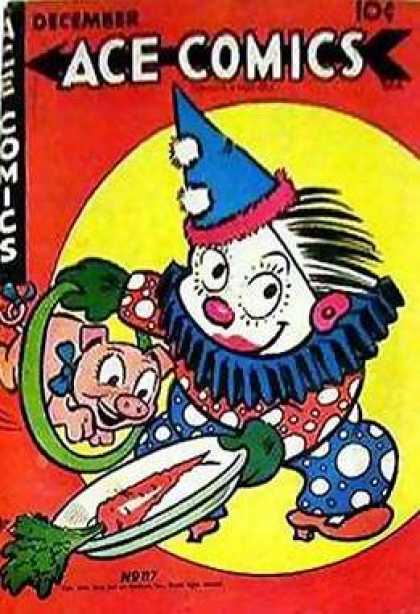 Ace Comics 117 - Clown - Pig - Carrot - Plate - Ring