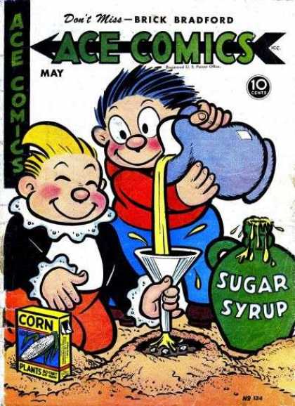 Ace Comics 134 - Sugar - Funnel - Boys - Pitcher - Blue Hair