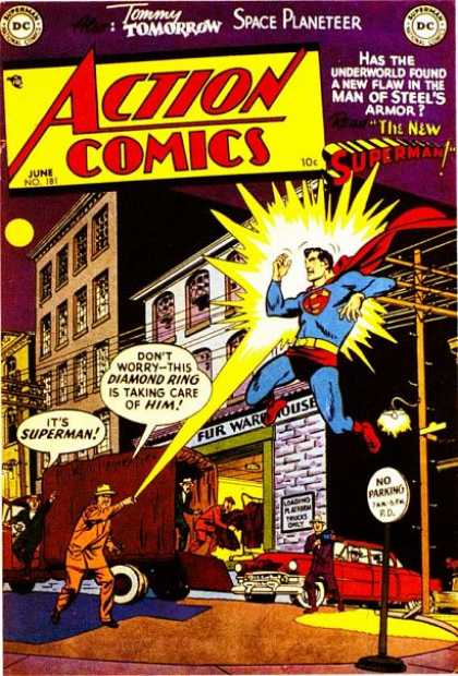 Action Comics 181 - Superman - Diamond Ring - Tommy Tomorrow - Space Planeteer