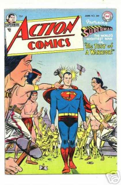Action Comics 200 - Tomahawk - Superman - One Super Man - Tribles - Jan