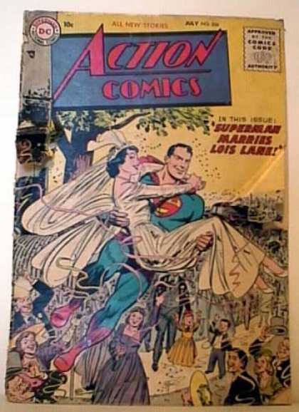 Action Comics 206 - Lois Lane - Superman - Wedding - Marriage - Bride