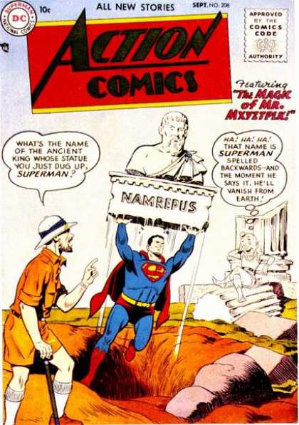 Action Comics 208 - Namrepus - Superman - Statue