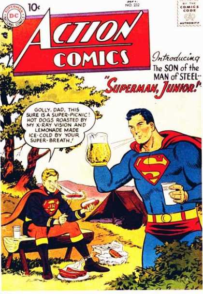 Action Comics 232 - Superman - Lemonade - Hot Dogs - Superman Junior - Hero - Curt Swan