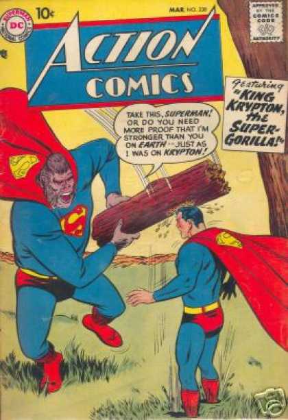 Action Comics 238 - Superman - Dc - Approved By The Comics Code Authority - Wood - Mar - Curt Swan