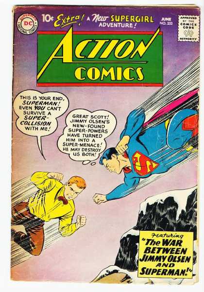 Action Comics 253 - Superman - Jimmy Olsen - Mountain - Flying - Supergirl - Curt Swan