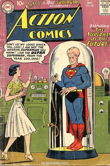 Action Comics 256 - Superman - Supergirl - Woman - Strange Machine - Big Head - Curt Swan