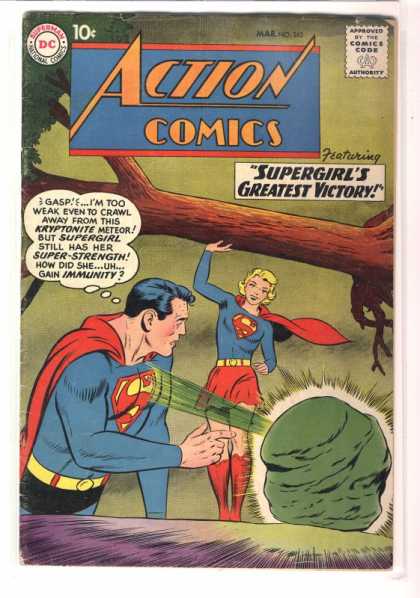 Action Comics 262 - Tree - Kryptonite - Superman - Approved By The Comics Code - Superwoman - Curt Swan