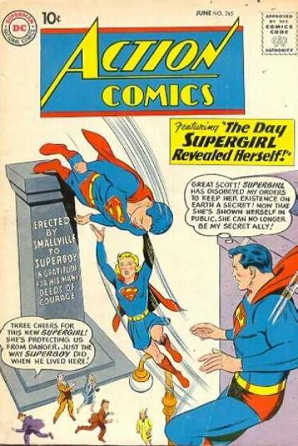 Action Comics 265 - Supergirl - Superman - Superboy - Superwoman - The Day Supergirl Revealed Herself - Curt Swan