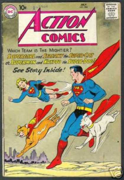 Action Comics 266 - Superman - Supergirl - Krypto - City - Super-cat - Curt Swan
