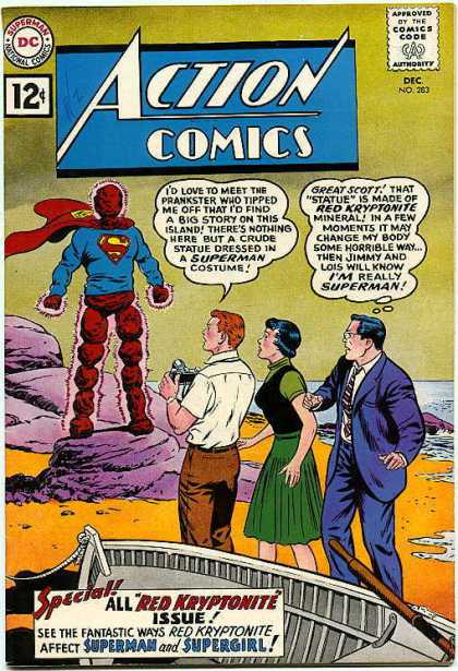 Action Comics 283 - Superman - Jimmy Olsen - Lois Lane - 12 Cents - Gren Dress - Curt Swan