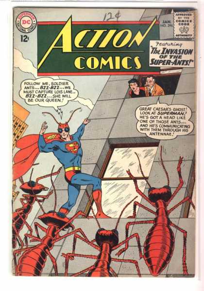 Action Comics 296 - Ants - Superman - Lois Lane - Perry White - Bugs - Curt Swan