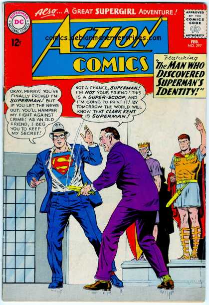 Action Comics 297 - Superman - Hat - Perry White - Knife - Suit - Curt Swan