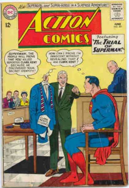 Action Comics 301 - Trial - Judge - Superman - Chair - Jury - Curt Swan