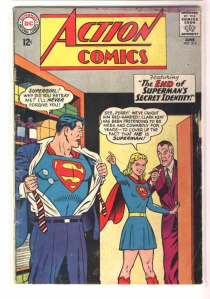 Action Comics 313 - Superman - Perry White - Perry - Supergirl - Changing - Curt Swan