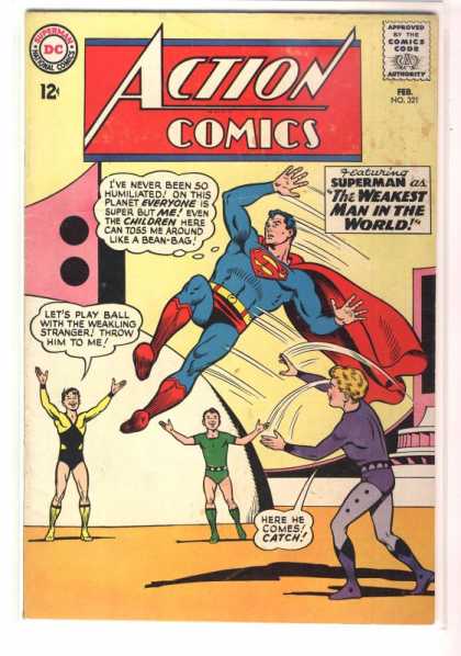 Action Comics 321 - Superman - Children - Kids - Weakling - Curt Swan