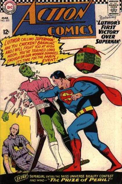 Action Comics 335 - Superman - Lex Luthor - Braniac - Luthor - Brainiac - Curt Swan, Sheldon Moldoff