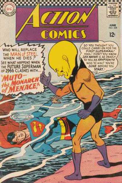Action Comics 338 - Muto - Monarch Of Menace - Superman - Water - Dc Commics - Curt Swan