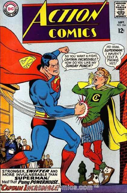 Action Comics 354 - Superman - Punch - National Comics - Approved By Comics Code - Superhero - Curt Swan