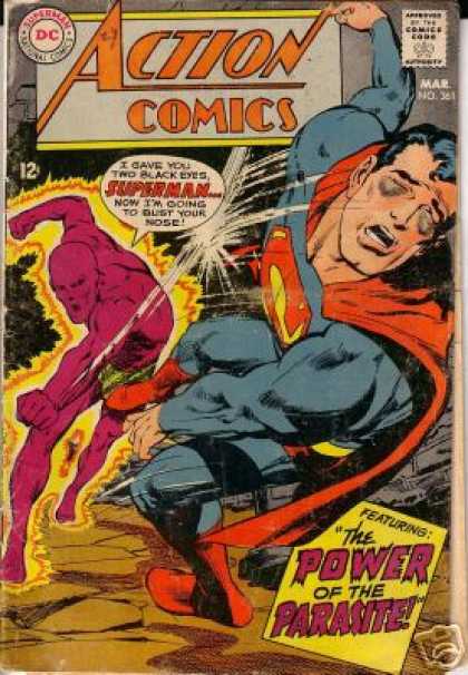Action Comics 361 - Parasite - Superman - Fight - Neal Adams