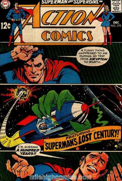 Action Comics 370 - Space - Superman - Supergirl - Krytpon - Lost Century - Neal Adams