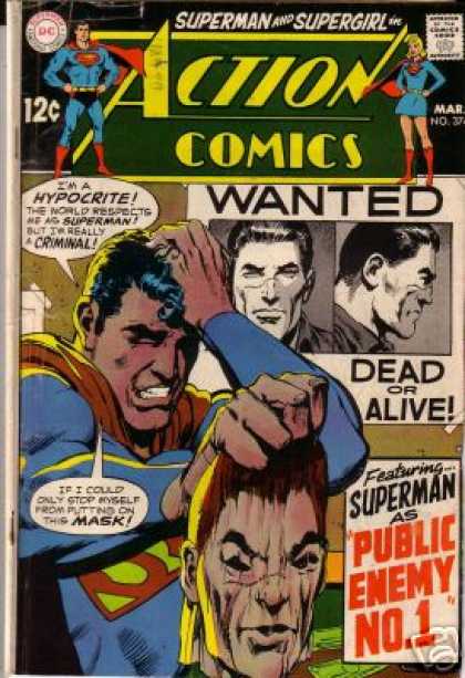 Action Comics 374 - Mask - Wanted - Supergirl - Criminal - Neal Adams