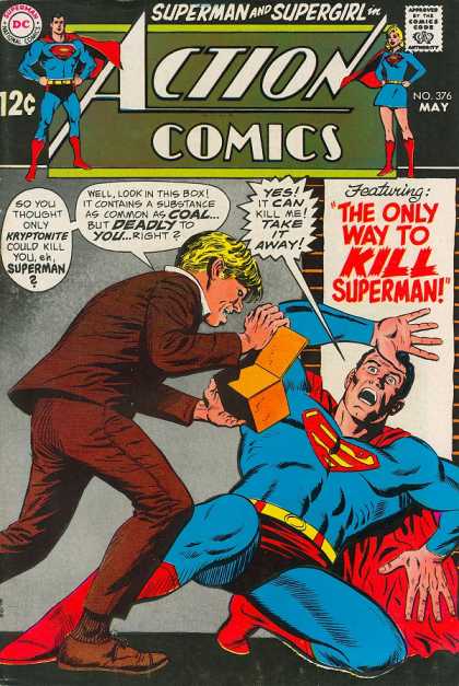 Action Comics 376 - Superman - Box - Supergirl - Kryptonite - Curt Swan
