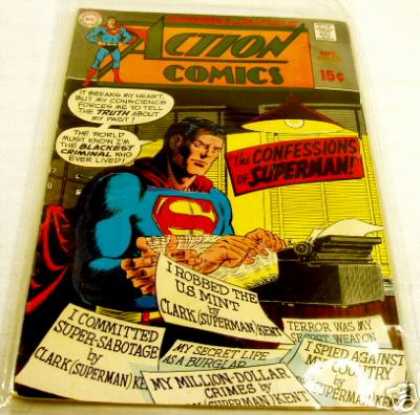 Action Comics 380 - Superman - Confession - Typewriter - Curt Swan, Murphy Anderson