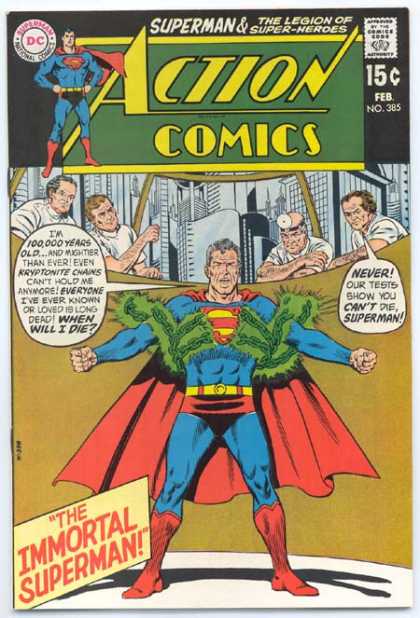 Action Comics 385 - Superman - Kryptonite - Doctors - Chains - City - Curt Swan, Murphy Anderson