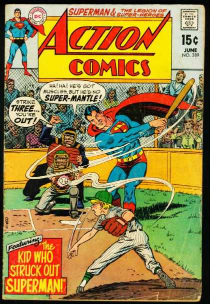 Action Comics 389 - Baseball - Umpire - Superman - Curt Swan, Murphy Anderson