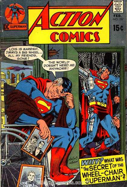 Action Comics 397 - Robot - Wheelchair - Superman - Carmine Infantino, Murphy Anderson