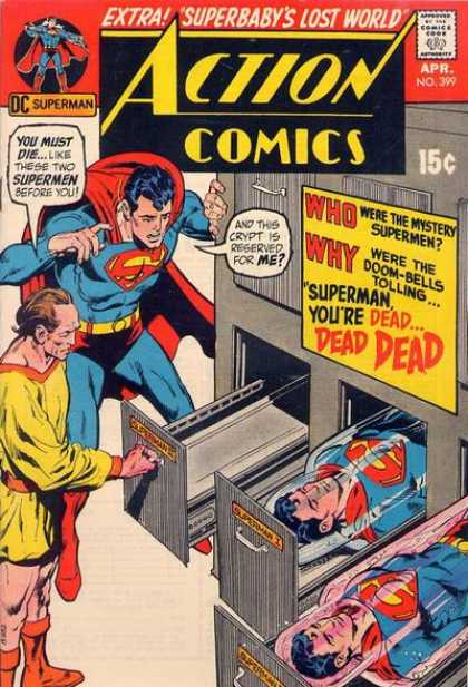 Action Comics 399 - Superman - Dead - Morgue - Superbaby - Crypt - Dick Giordano, Neal Adams