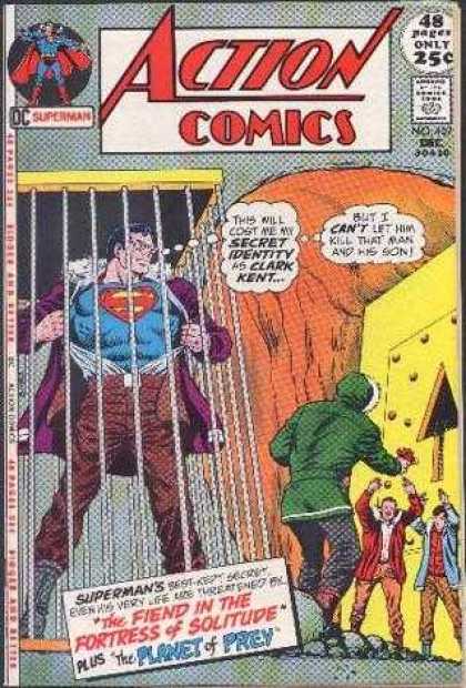 Action Comics 407 - Superman - Cage - Clark Kent - Bars - Secret - Curt Swan, Murphy Anderson
