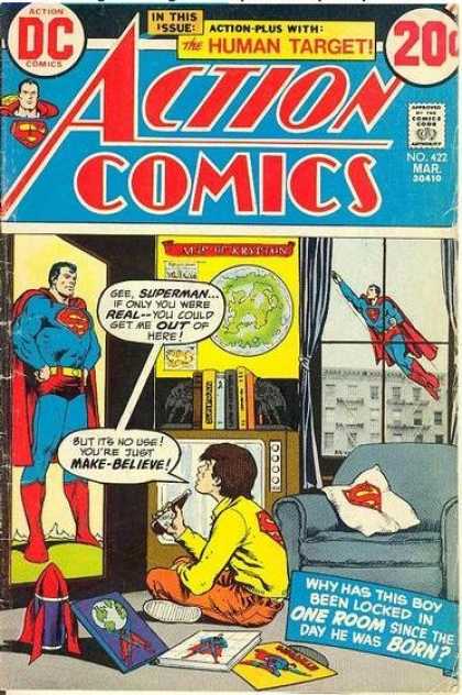 Action Comics 422 - Window - Poster - Television - Superman - Rocket - Nick Cardy